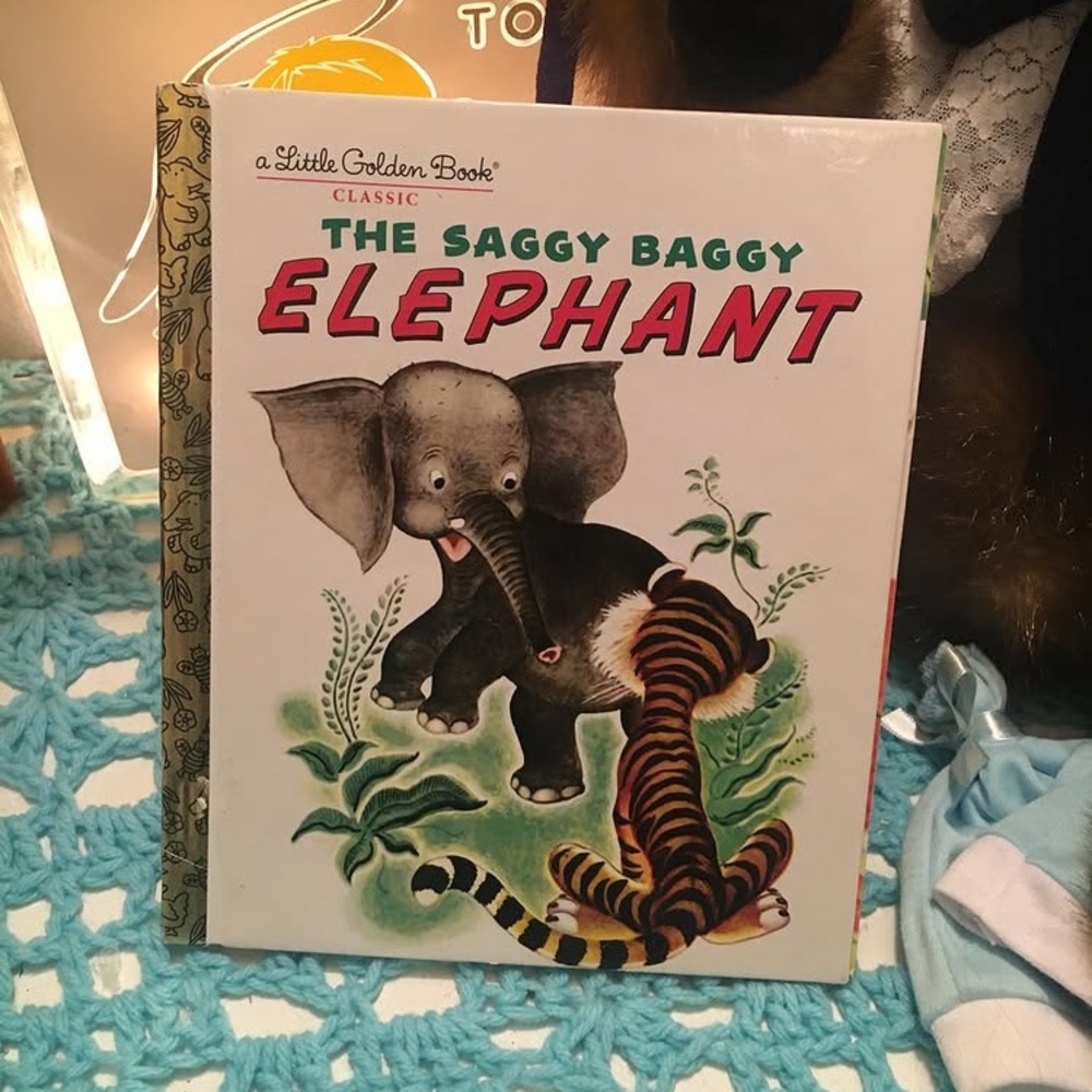 1974 the B A G G Y Saggy elephant book
